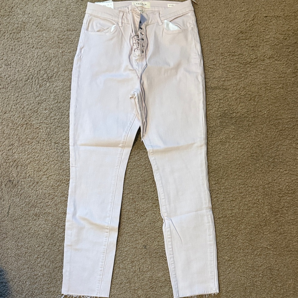 PacSun Women's Light Pink Skinny Jeans